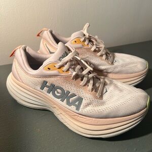 Hoka Pink Athletic Shoes with Maximalist Cushioning